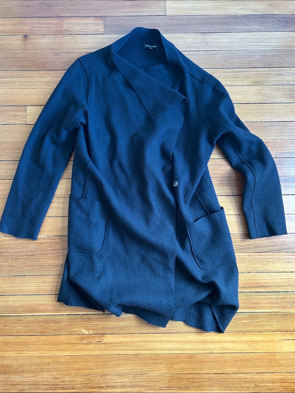 Eileen Fisher Black wool Cardigan